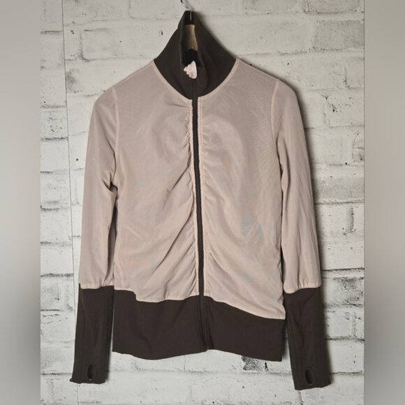 Lululemon Global Brown Zip Jacket Women’s Athleisure Activewear - Reversible - Picture 1 of 7